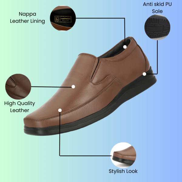 Leatherful Moccasin shoes YKMC010 - Image 3