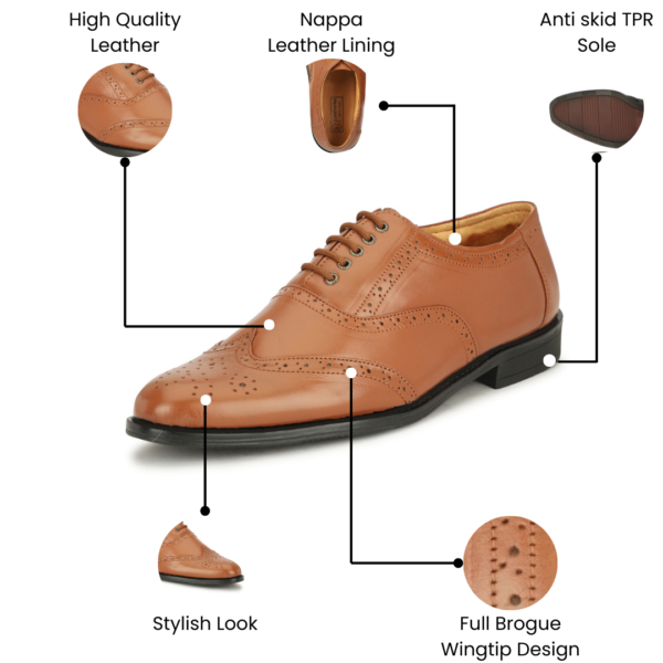 Leatherful Brogue Shoes CMBG010 - Image 13