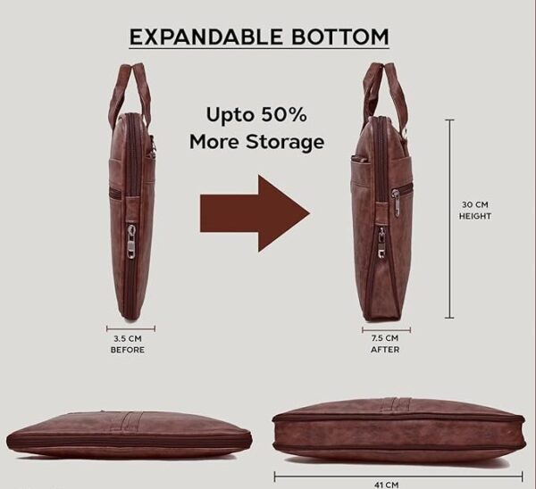 Leatherful Premium Leather Laptop bag - Image 2