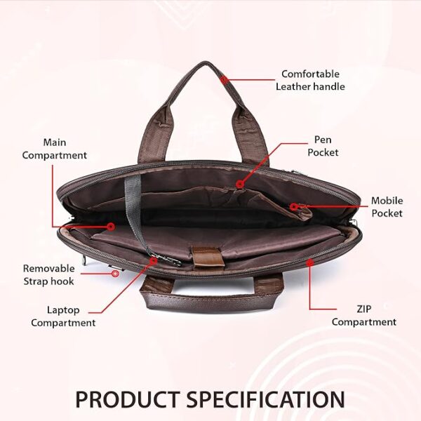 Leatherful Premium Leather Laptop bag - Image 4