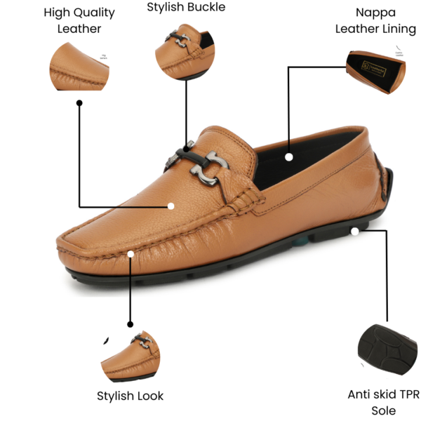 Leatherful Real Leather Loafer Shoes YKLF010 - Image 11
