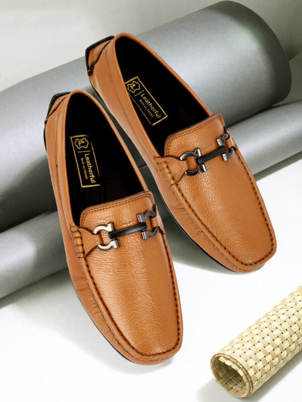 Leatherful Real Leather Loafer Shoes YKLF010 - Image 12