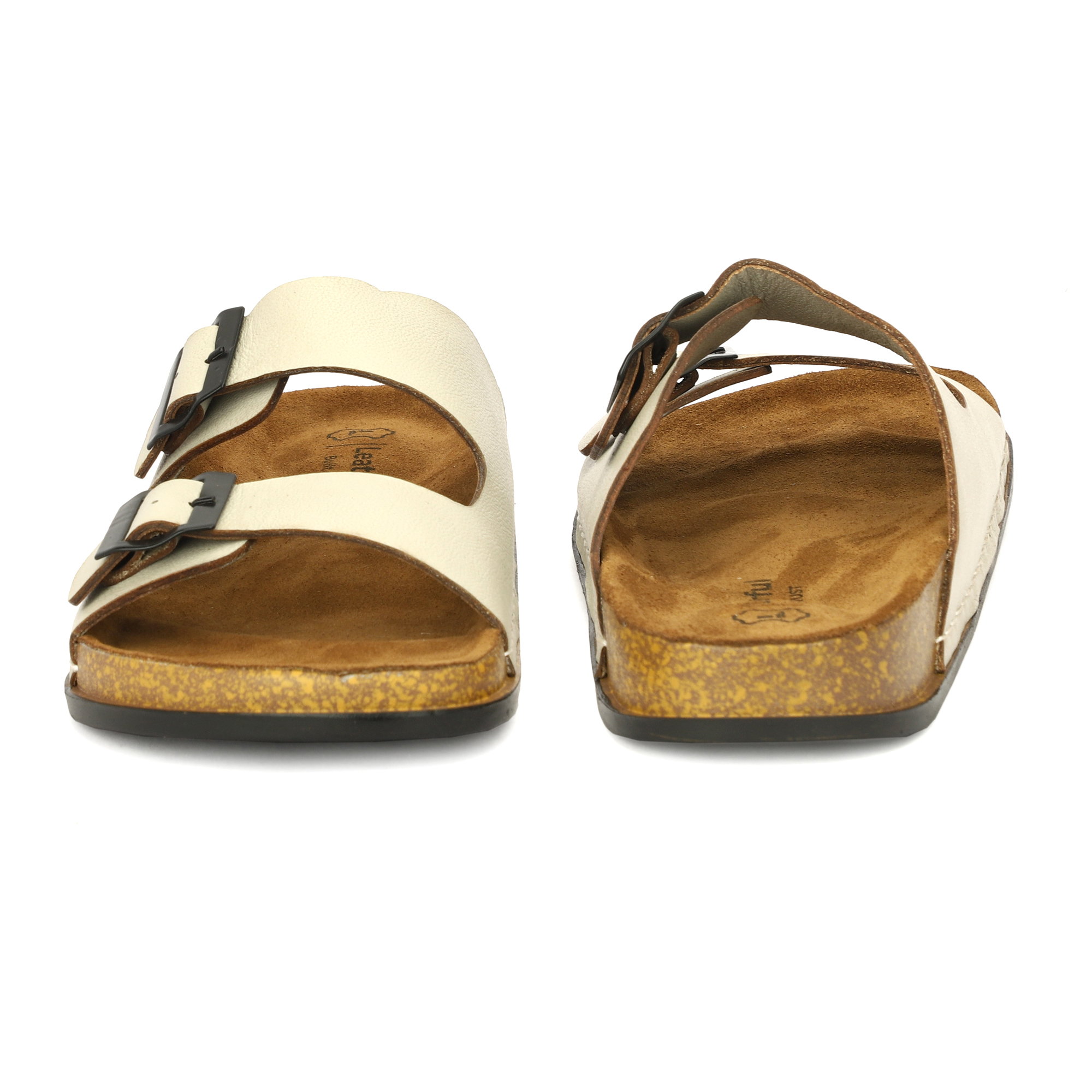 Leatherful Men's premium leather slipper | Genuine Leather upper | Suede Leather Insole | PU sole | Stylish flip flop for men | Birkenstock - Image 5