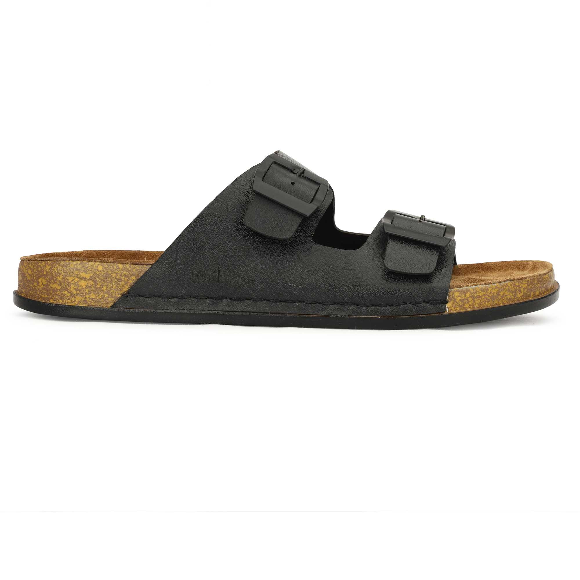 Leatherful Men's premium leather slipper | Genuine Leather upper | Suede Leather Insole | PU sole | Stylish flip flop for men | Birkenstock - Image 25