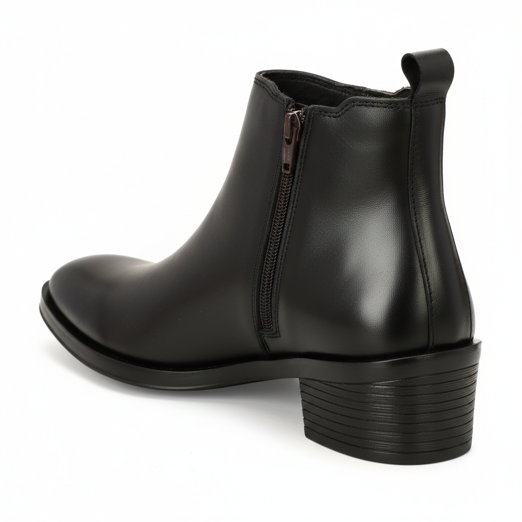 Men's Chelsea Boots with Zipper closure | Croc Textured Leather | Cuban Heel | Italian Design | TPR Sole | Cushioned Insole - Image 27